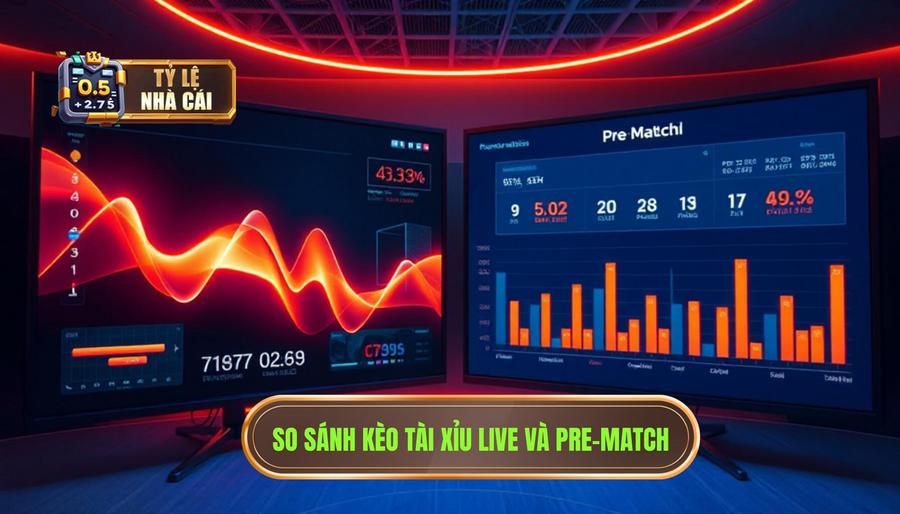 Bảng so sánh: Kèo Live Tài Xỉu và Kèo Tài Xỉu Trước Trận